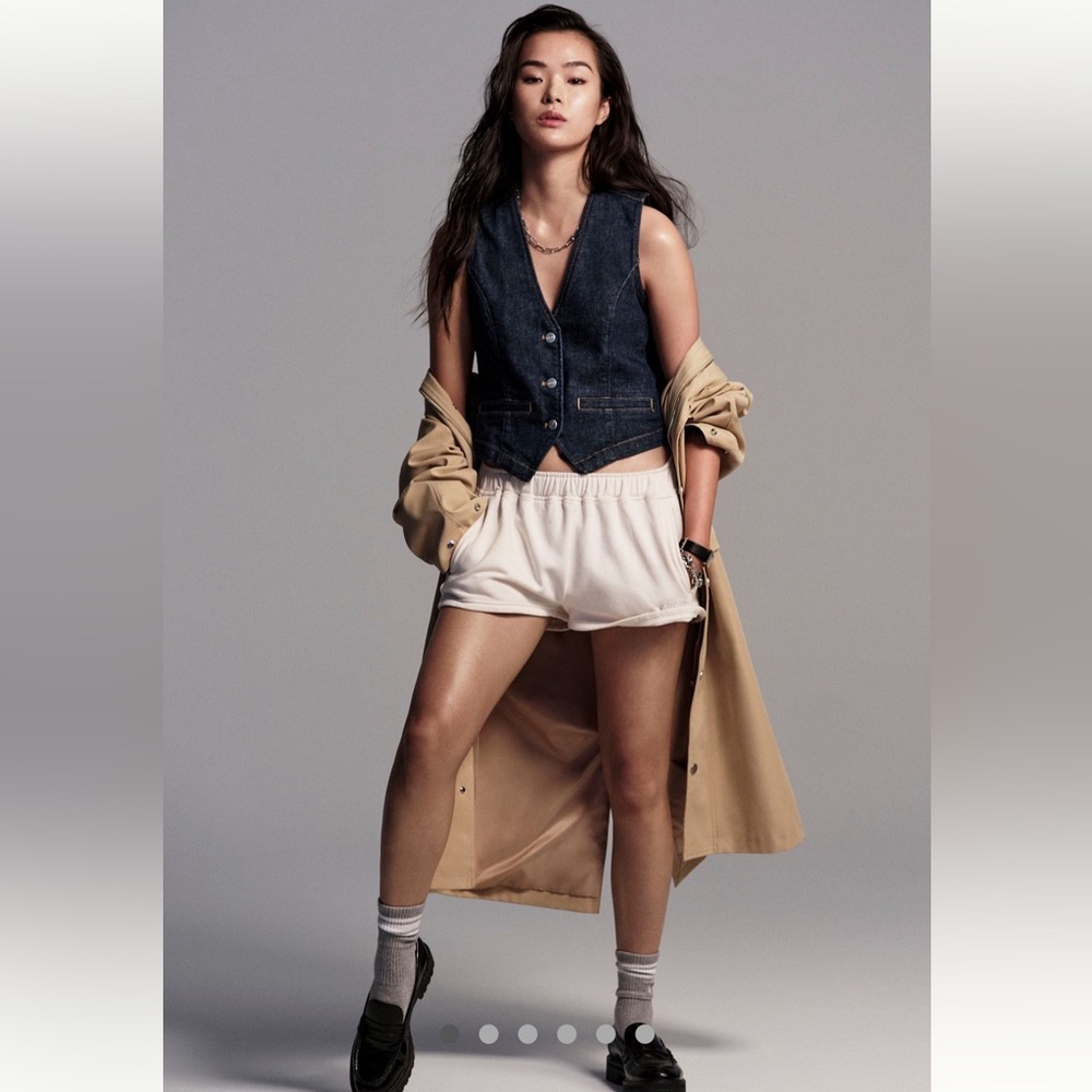 Anthropologie Western Denim Vest